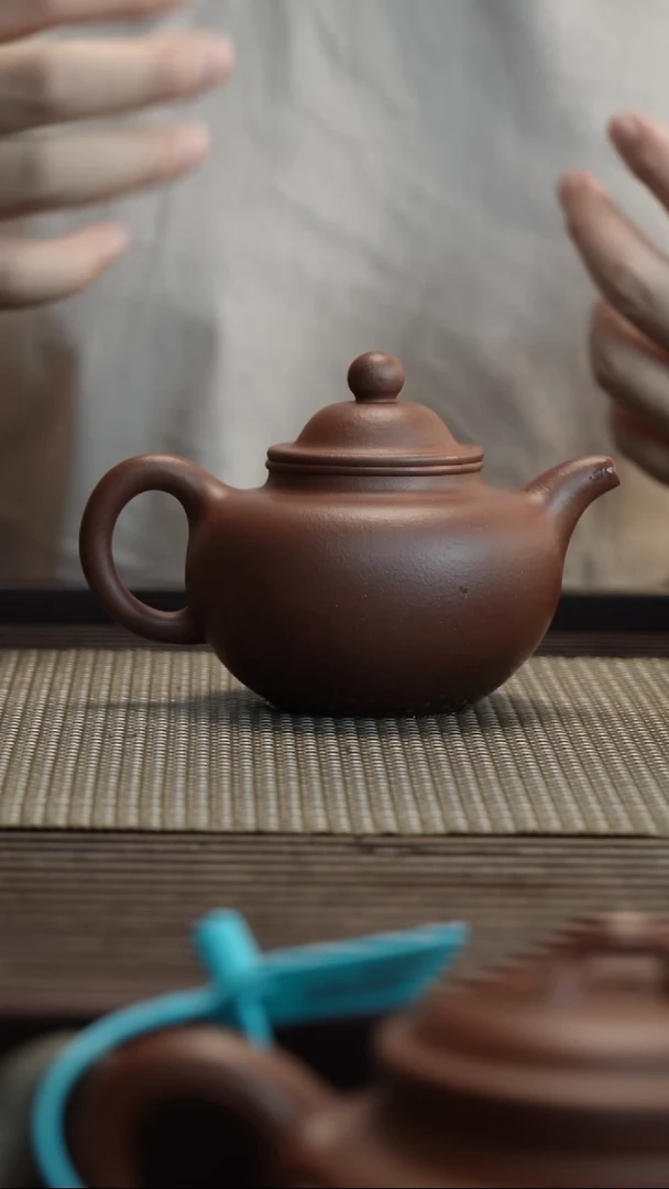 茶壶紫砂底槽清掇球半手工