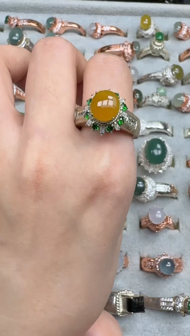 未镶嵌戒指翡翠500