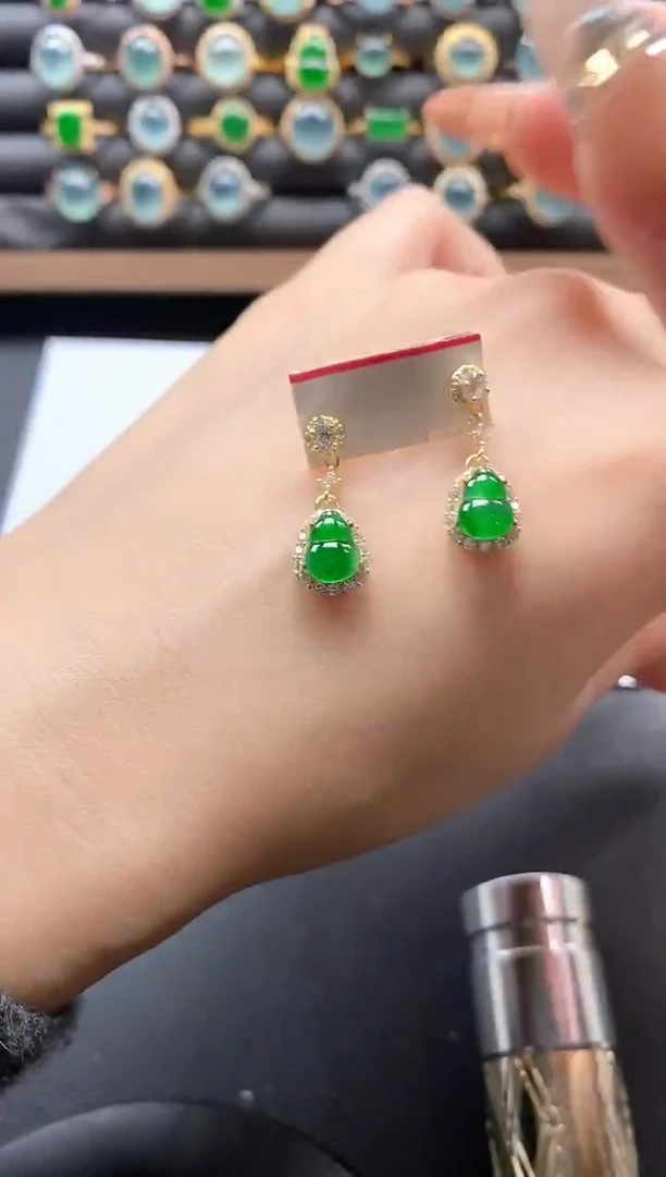 银S925镶嵌戒指翡翠51511