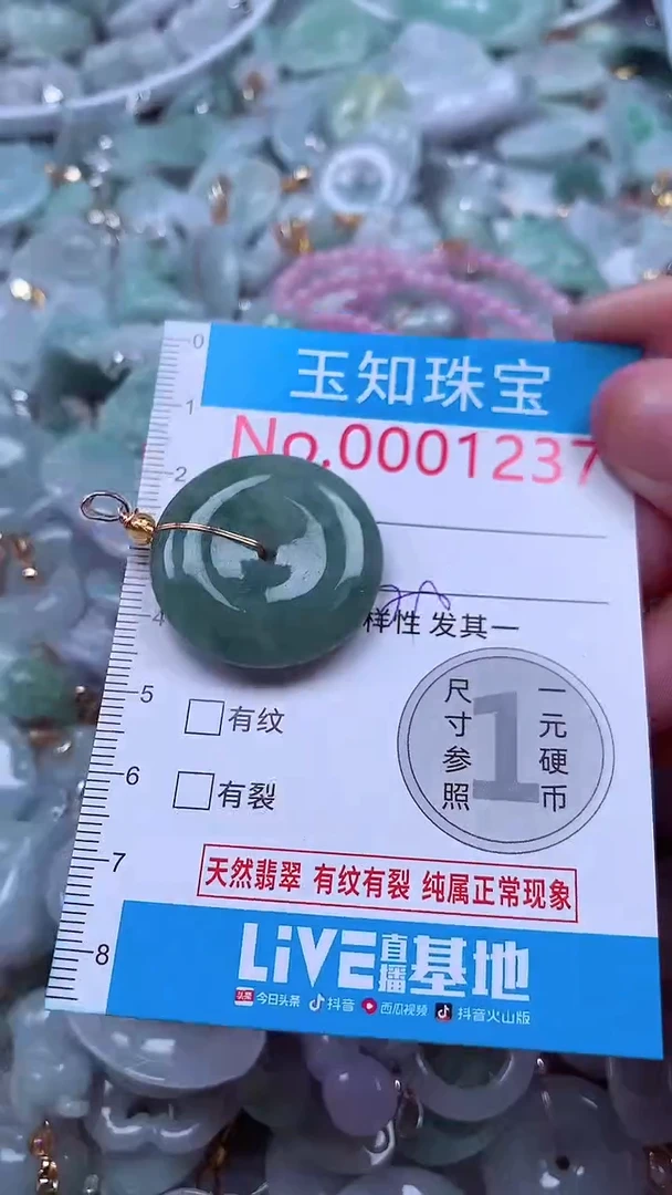 吊坠(不含链)未镶嵌翡翠1237