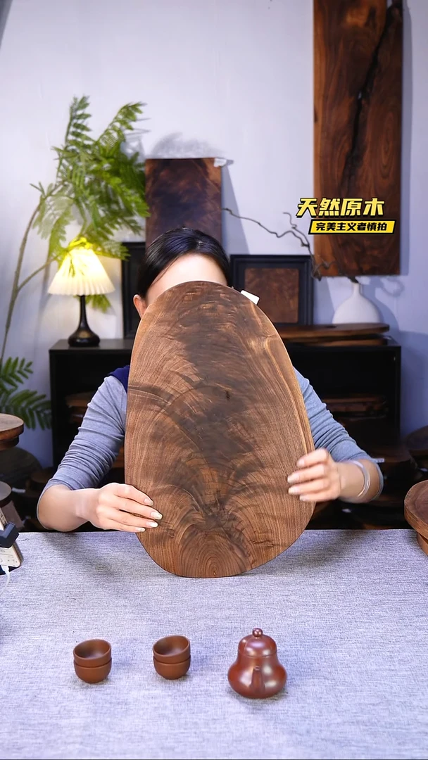 木北美黑胡桃原木.干裂疤结不属于商品质量问题完美主义者慎拍