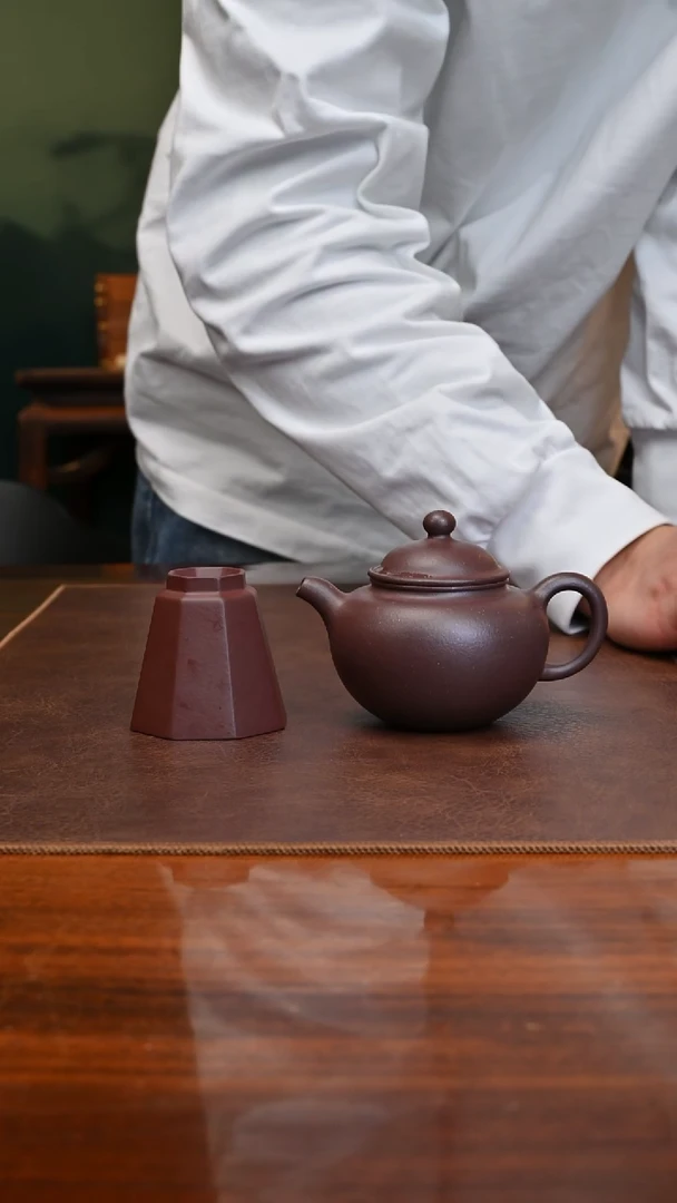 【闪购商品】紫砂茶壶景州莲子160cc底槽青