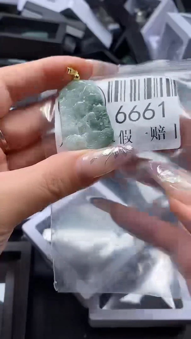 吊坠(不含链)未镶嵌翡翠6661