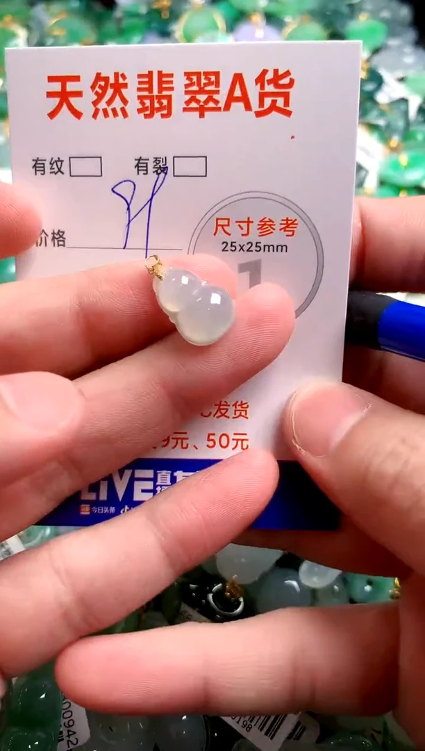 翡翠18K金镶嵌颈饰13003294