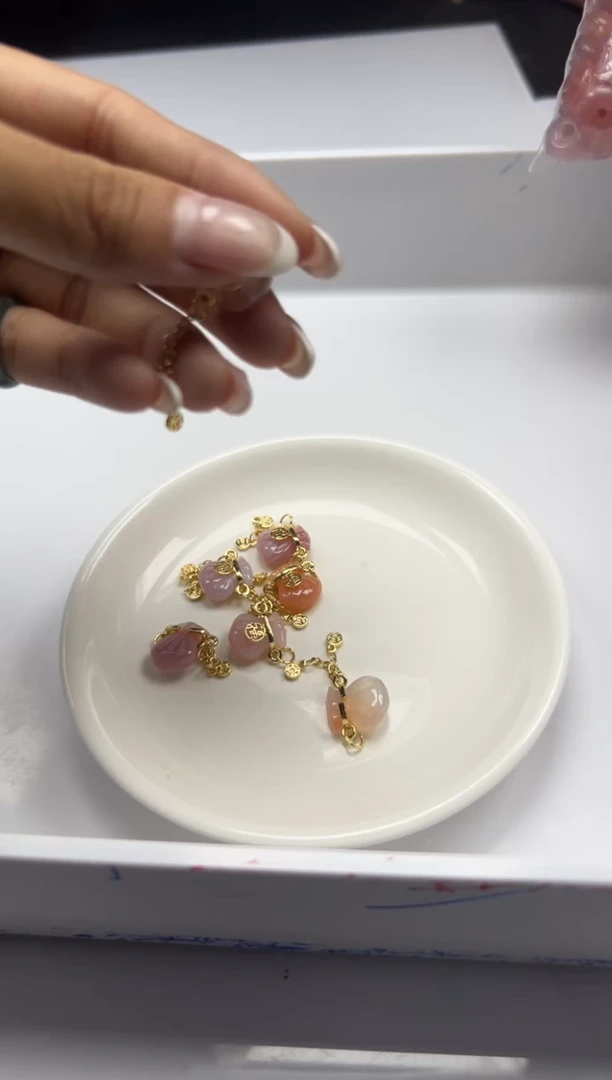 玛瑙/玉髓颈饰银S800镶嵌x1194盐源福袋*1个