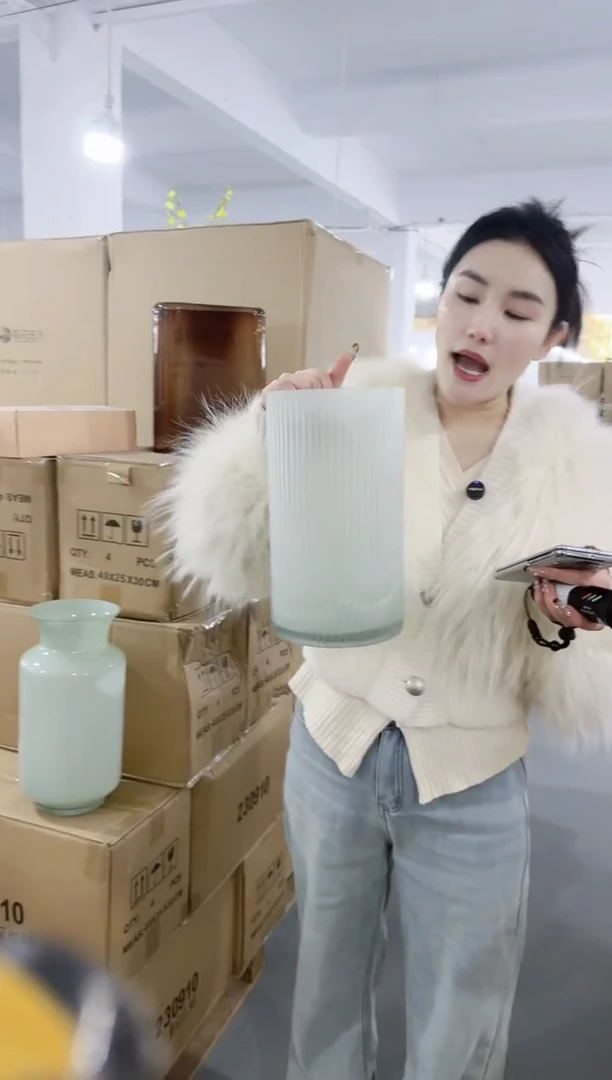 【闪购商品】无铅玻璃UU外贸花瓶微瑕-0JEU