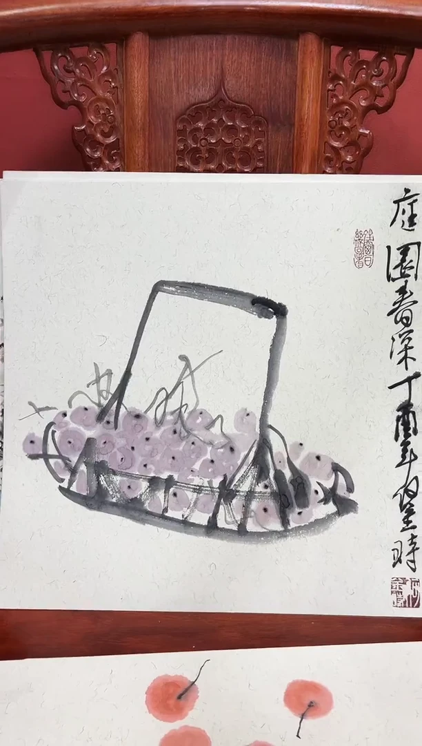 书法何老师   画芯38*38