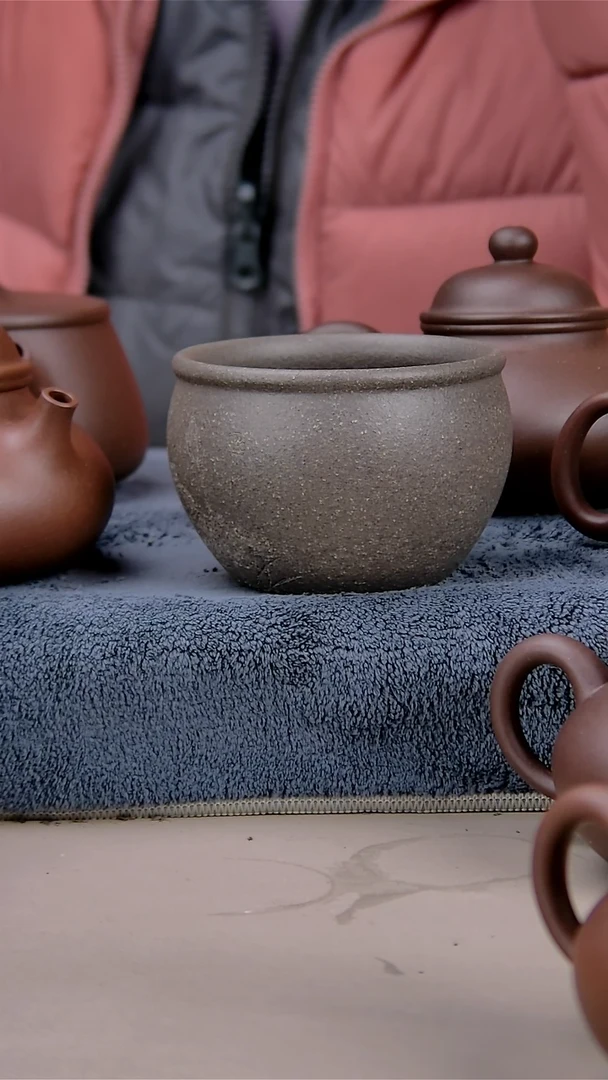 【闪购商品】紫砂茶壶200㙰壳清杯子