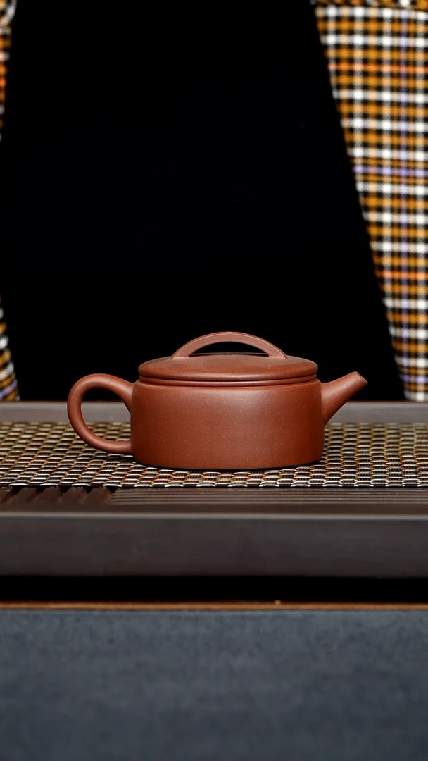 茶壶紫泥用****9汉瓦原矿紫泥半手工200毫升