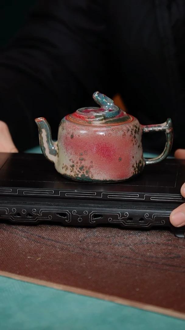 【闪购商品】162-1螭龙壶（炉钧釉 窑变随机）