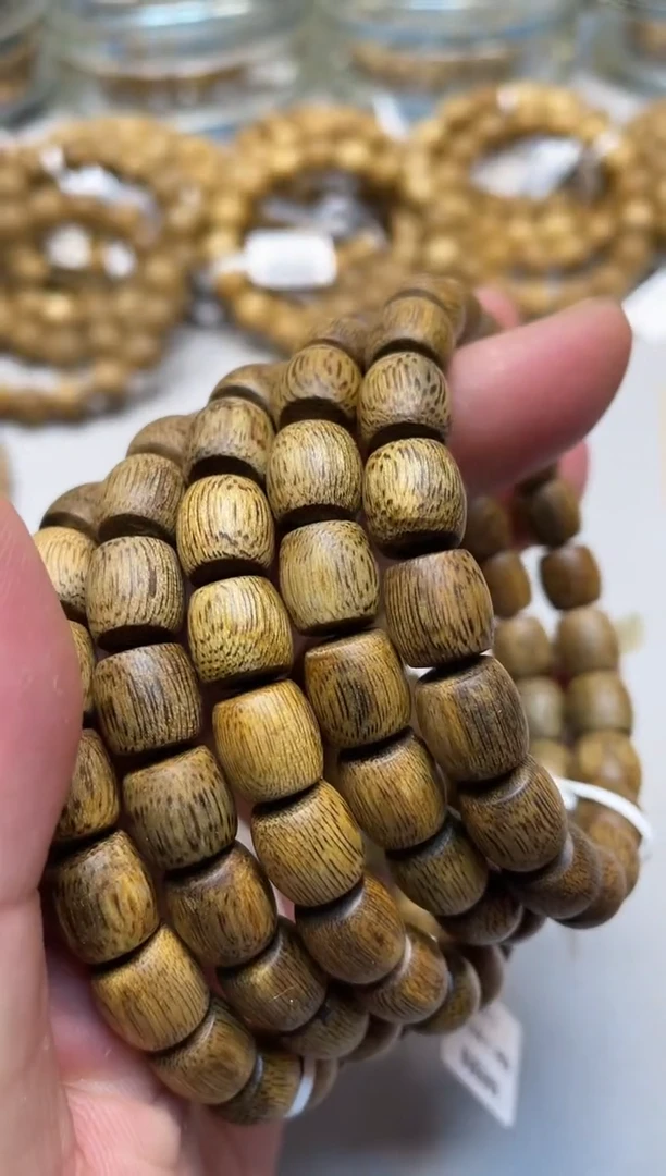 【闪购商品】沉香手串海南莺歌绿老型单圈0.9+多样性发其一