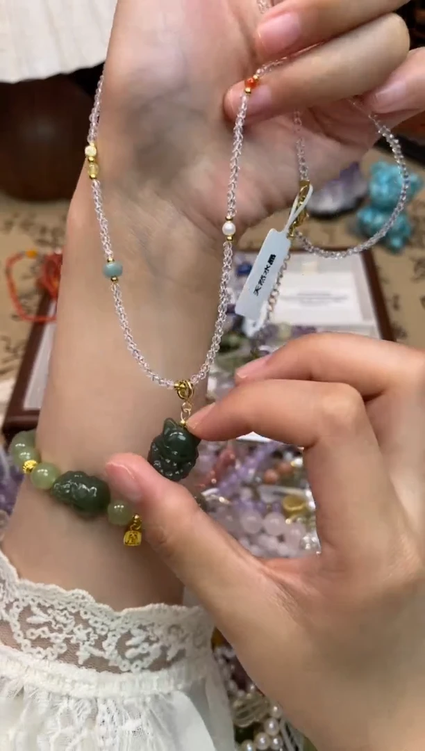 项链和田玉未镶嵌166