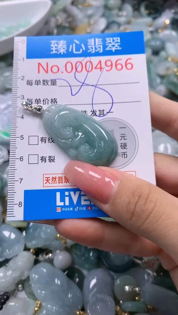 翡翠未镶嵌颈饰4966