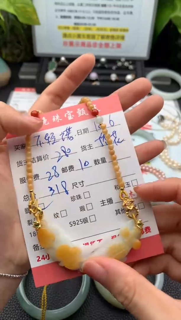 颈饰未镶嵌翡翠不****诺项链