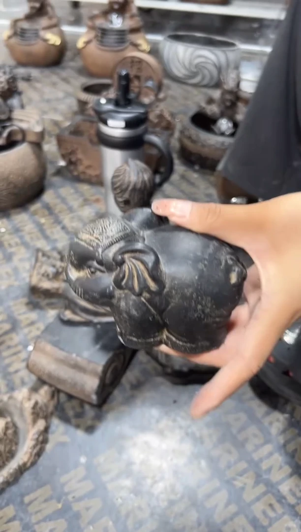 陶土【火山泥】小象摆件