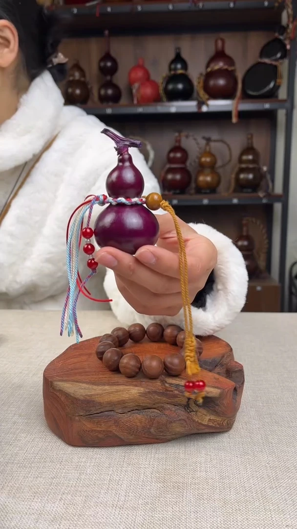 058----大漆挂件葫芦