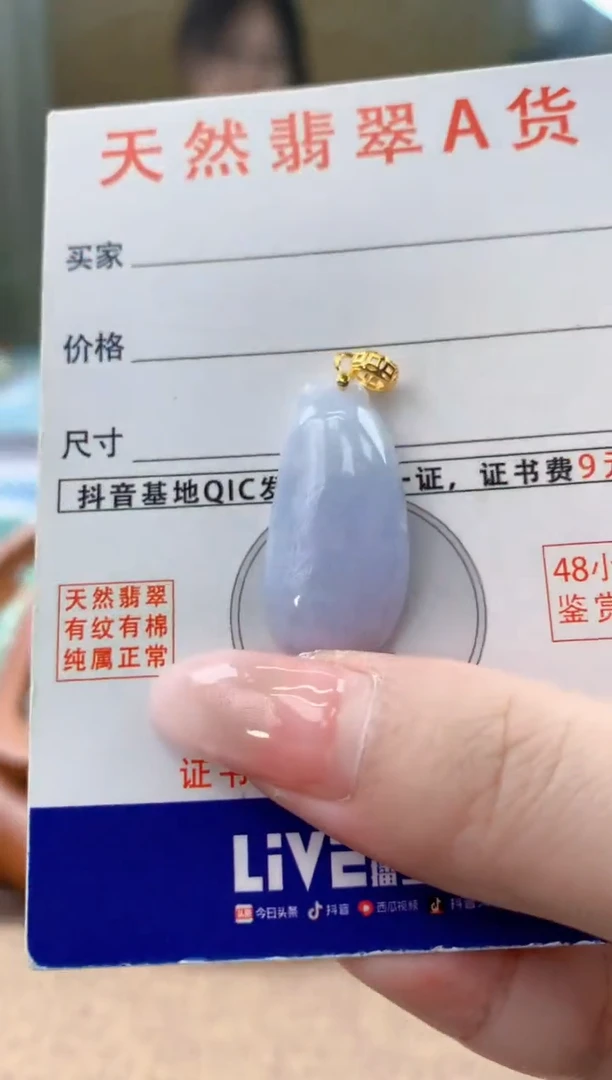 颈饰未镶嵌翡翠天然A货翡翠挂件