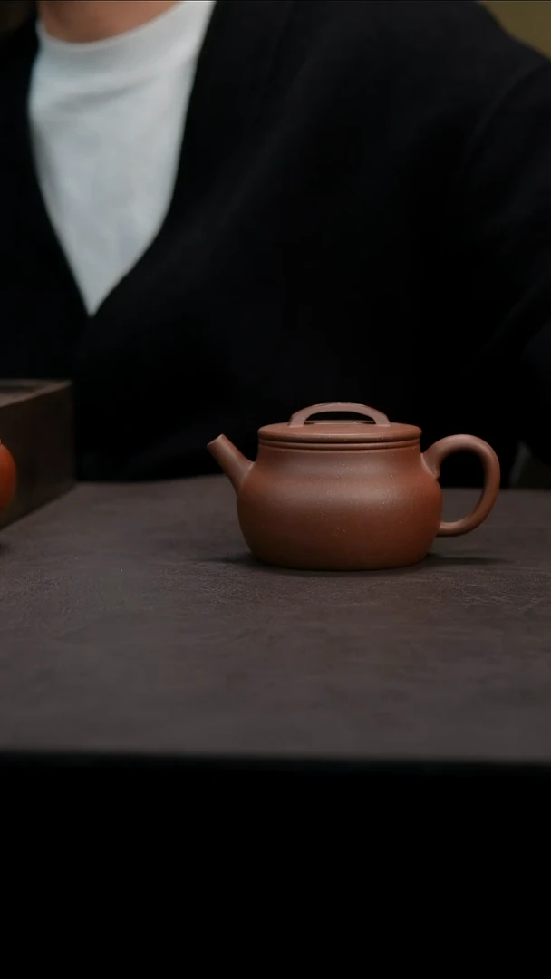 茶壶紫砂紫砂壶微瑕2号井紫泥汉瓦200cc