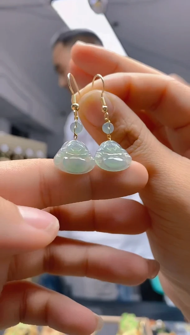 【闪购商品】翡翠耳饰合金243翡翠耳钩