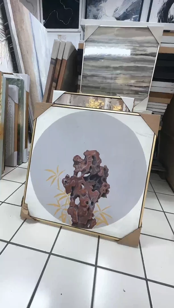 168现代艺术油画装饰画50cm*50cm