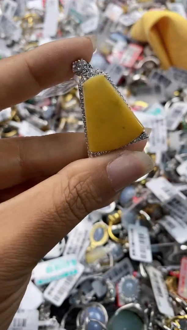 银S925镶嵌戒指翡翠141414----10
