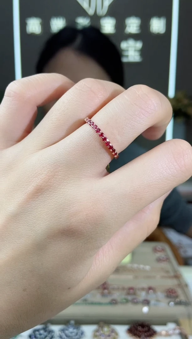 【闪购商品】红宝石手饰银S925镶嵌手饰