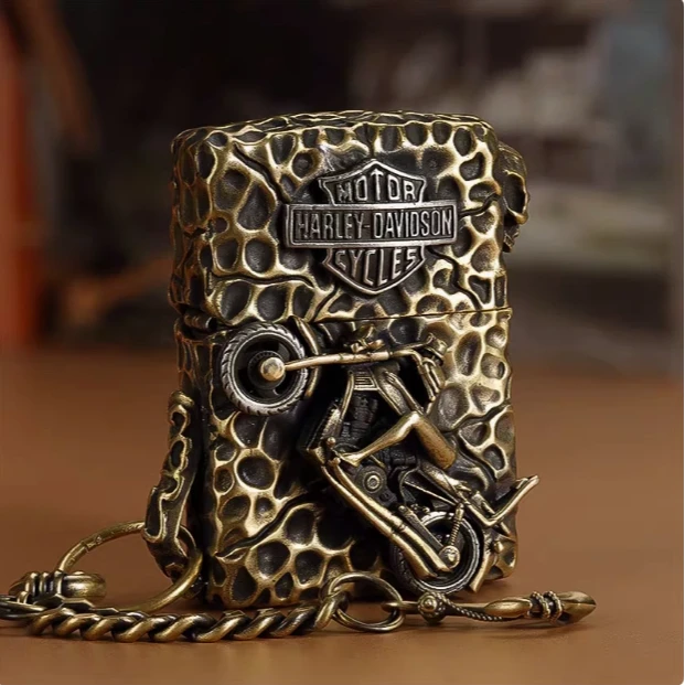 ZIPPO/之宝哈雷摩托66号公路官方正品重甲不规则打火机复古DYJ1