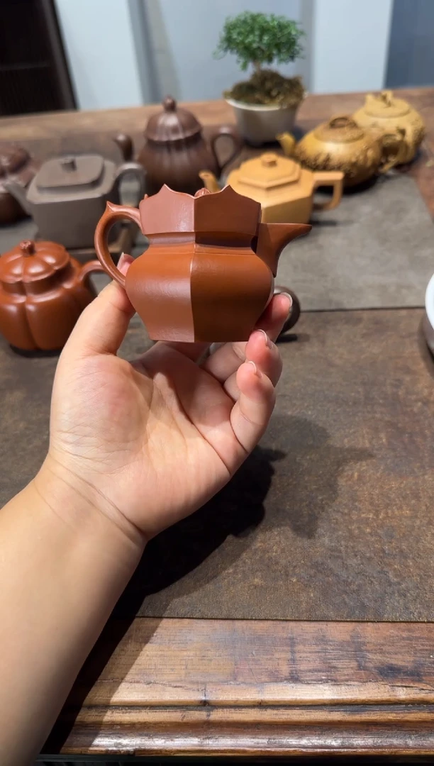 茶壶紫砂H****️朱泥小僧帽 135ml