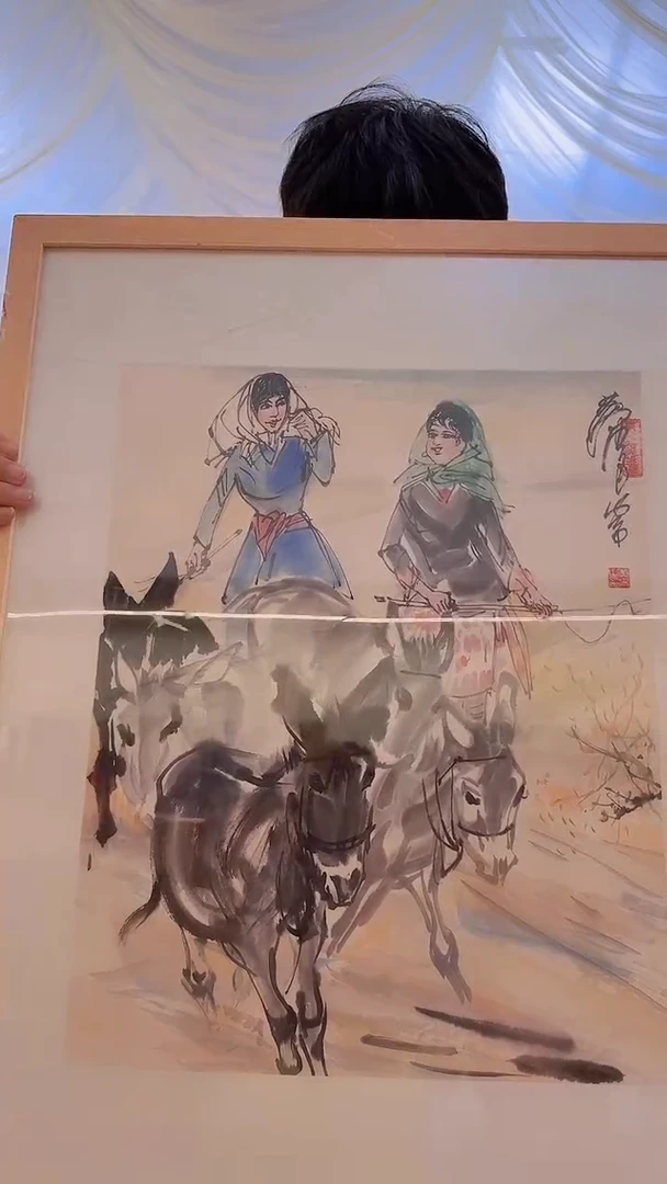 书法7-20-18黄老师2平尺国画框作品