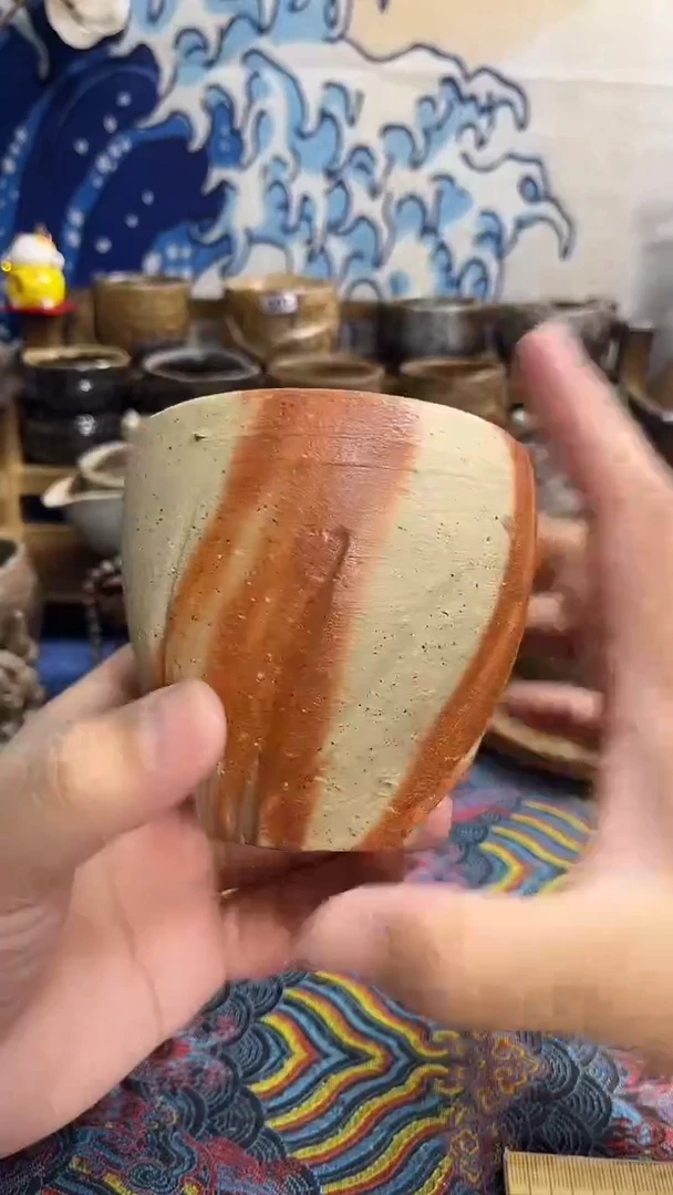 汤吞日式备前烧茶具茶器茶周边