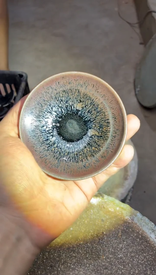 茶盏真柴烧建盏换点柴火