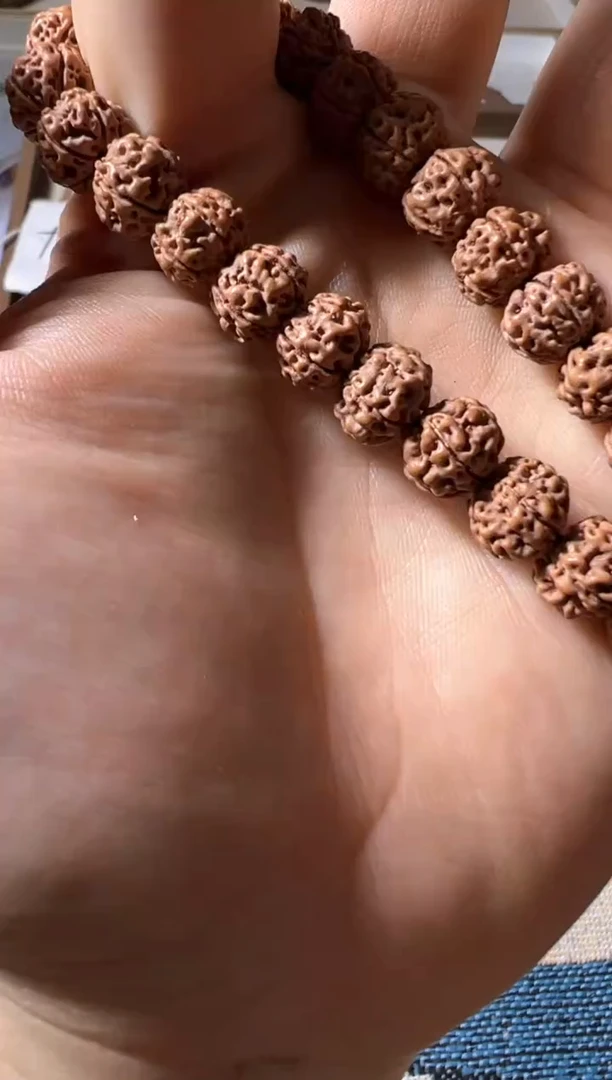 金刚菩提手串原装红方印手持10-12