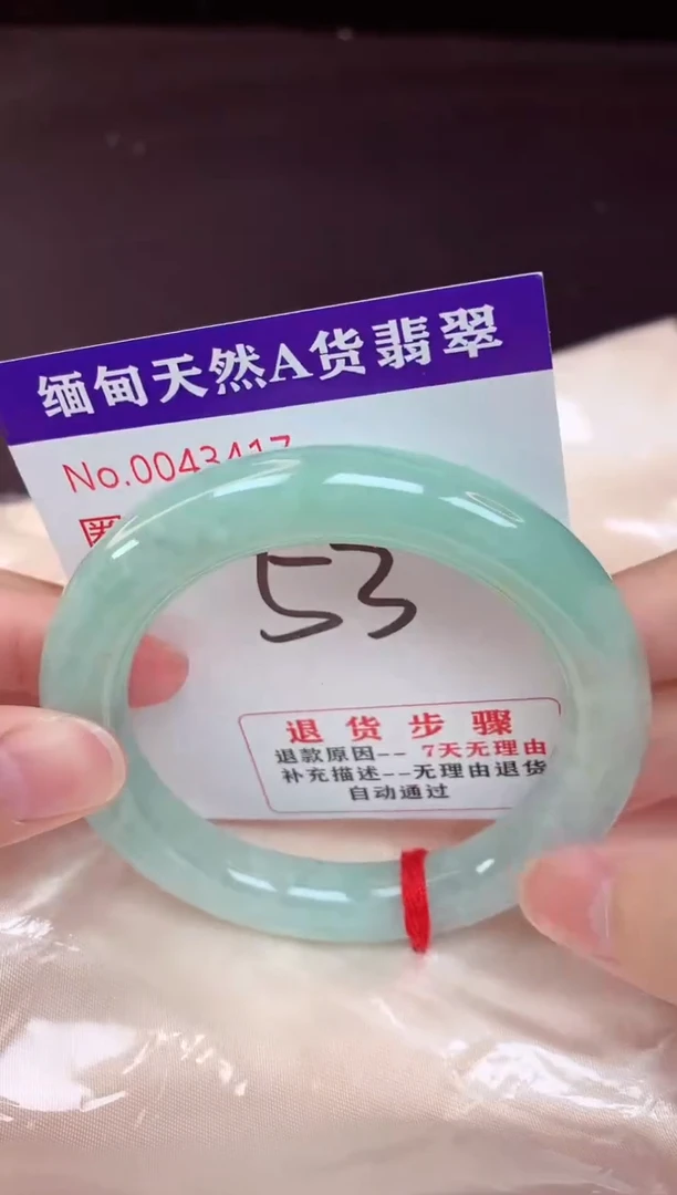未镶嵌手镯翡翠53（48小时鉴赏期 ）