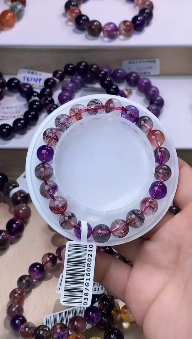 【闪购商品】水晶手链未镶嵌黑加仑超七9m+