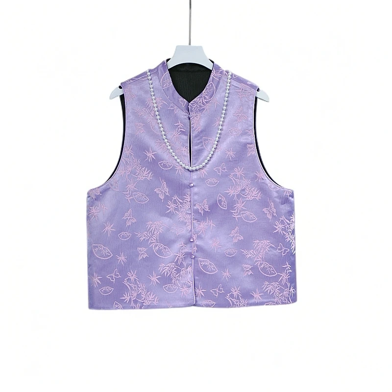 【紫气东来】新中式气质紫气东来双面穿显瘦马甲