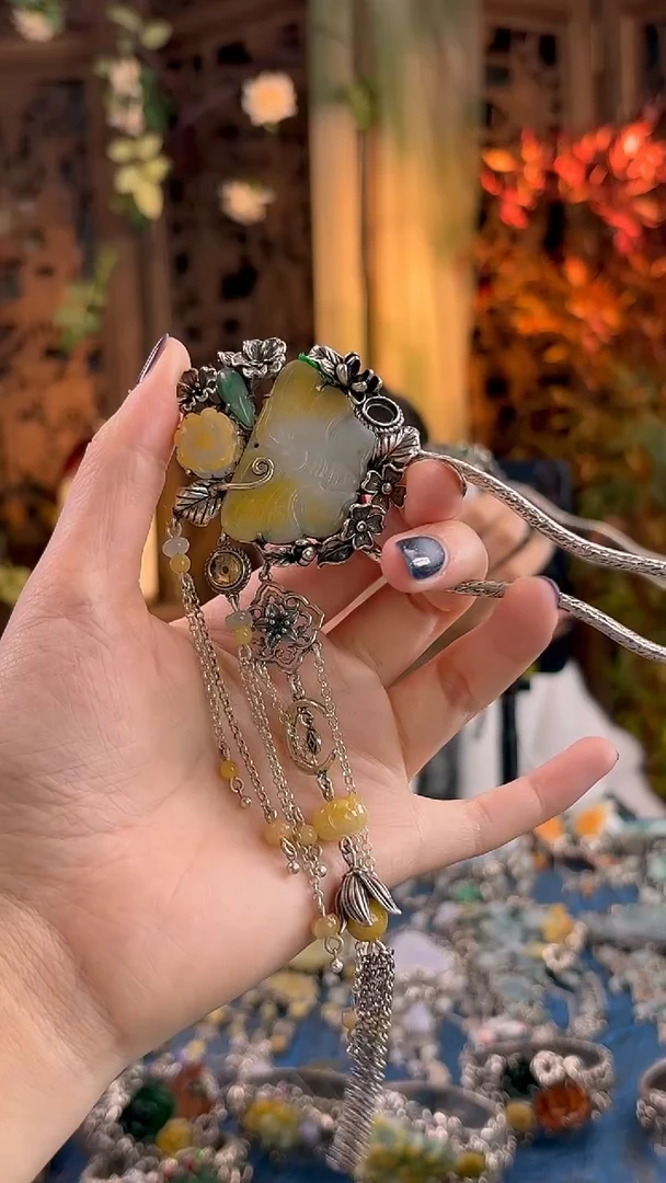 未镶嵌挂件翡翠发簪