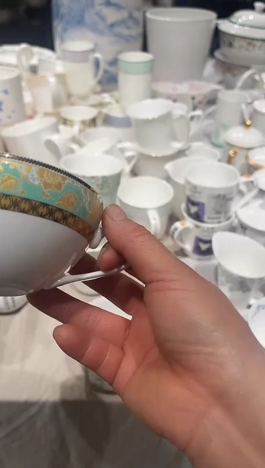 瓷杯子1个隆达骨瓷