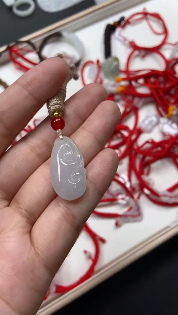 颈饰未镶嵌翡翠天然翡翠a货10