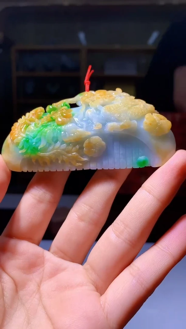 定制翡翠未镶嵌1034hm-毛货挂件19