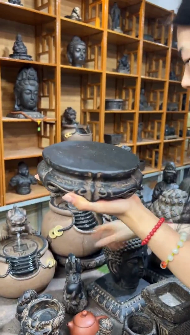 陶土【火山泥】金箍坛底座