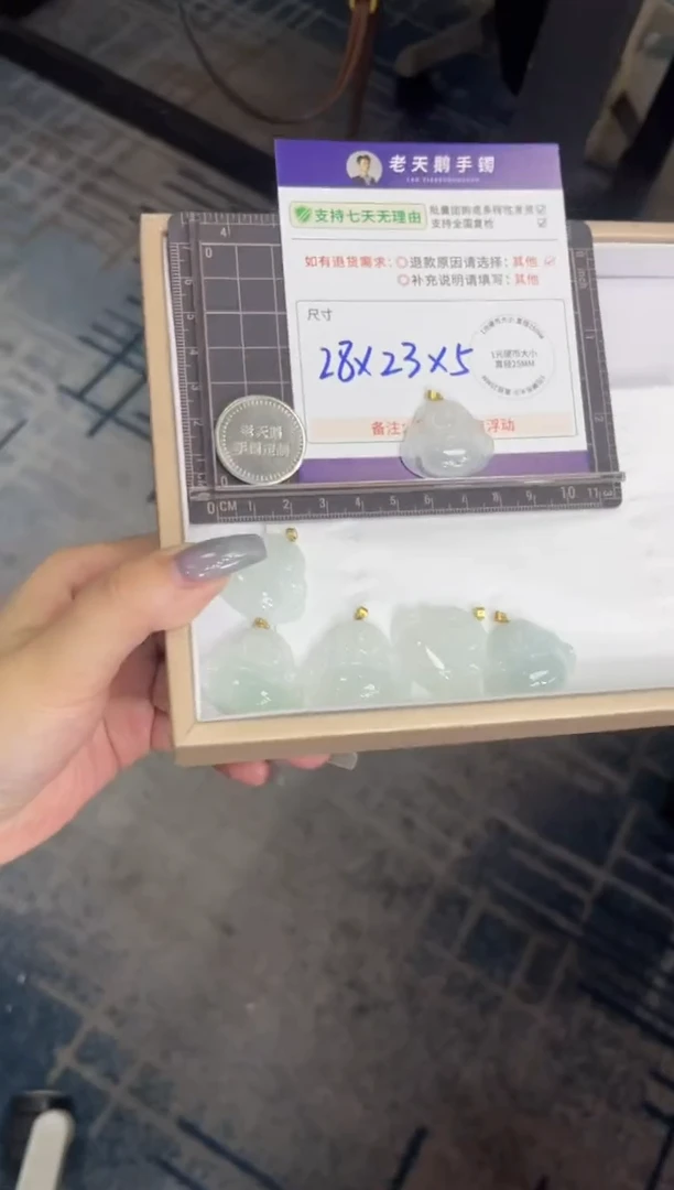 颈饰18K金镶嵌翡翠佛公配绳15/多样性发其一CP