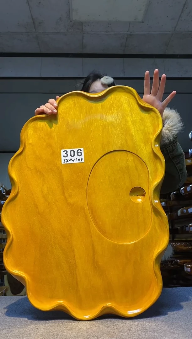 实木原木茶盘 一物一拍(不含配件）