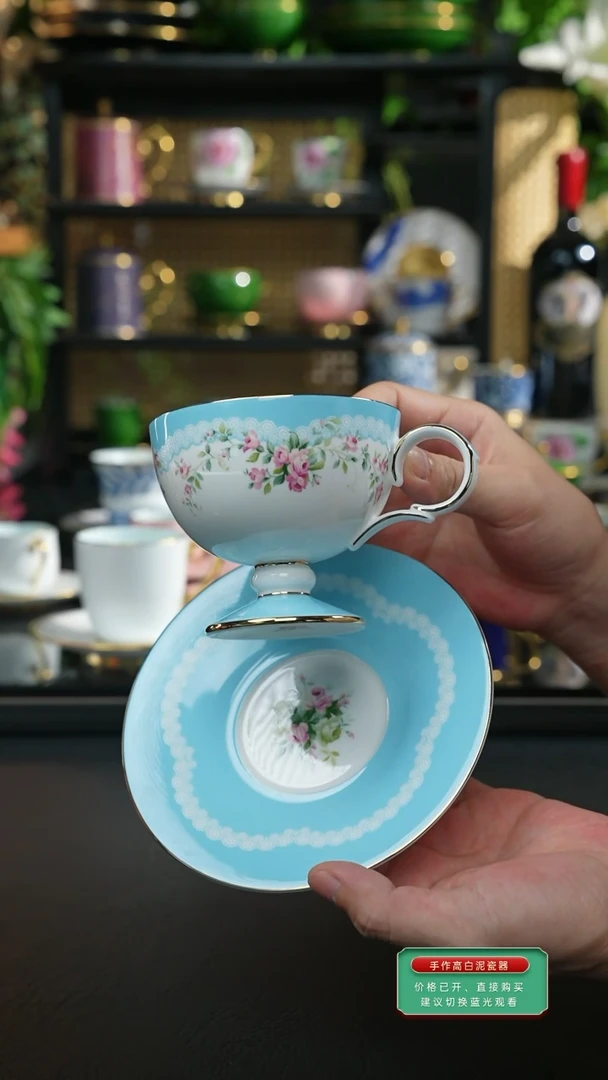 粉黛佳人蓝色咖啡杯，，，，，