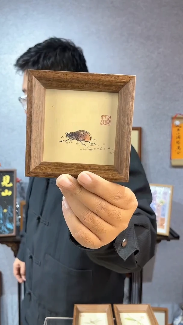 【闪购商品】书法摆台【甲虫】11*11