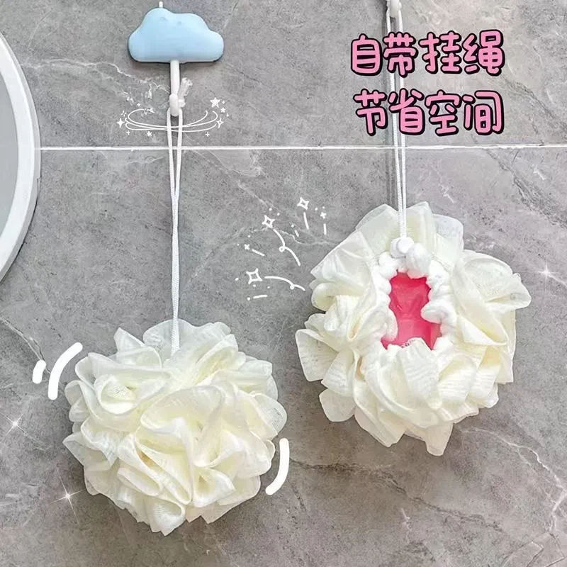 二合一肥皂沐浴球可放肥皂起泡柔软2025最新款不易散花洗澡浴花