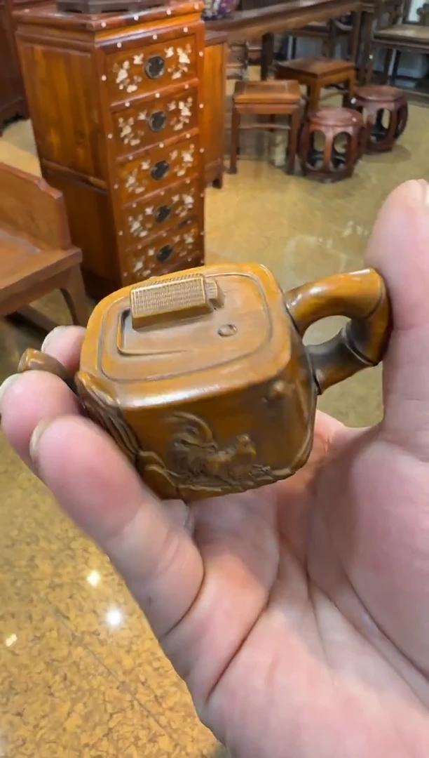 木小叶黄杨木  把把壶