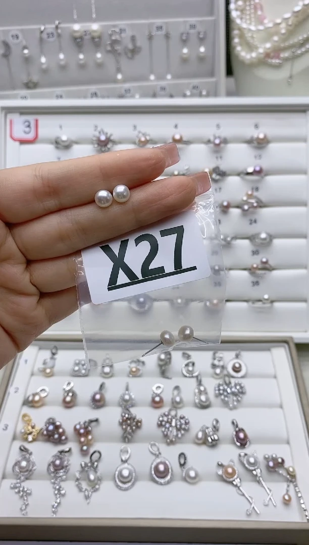 银S925镶嵌珠宝奇石淡水珍珠倾****谁X27