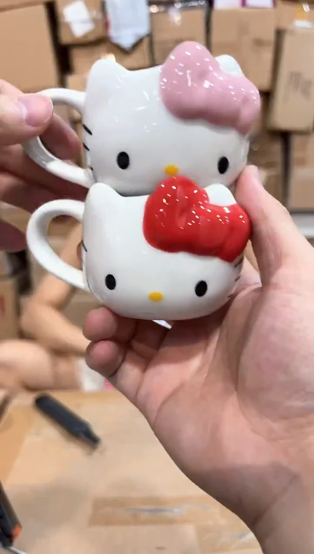 瓷片红色加粉色把手kt2件套
