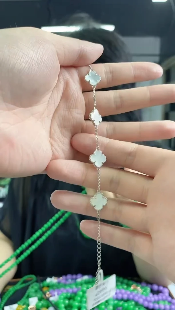 手串贝壳（贝母）银S925镶嵌多样性发其一颜色微差