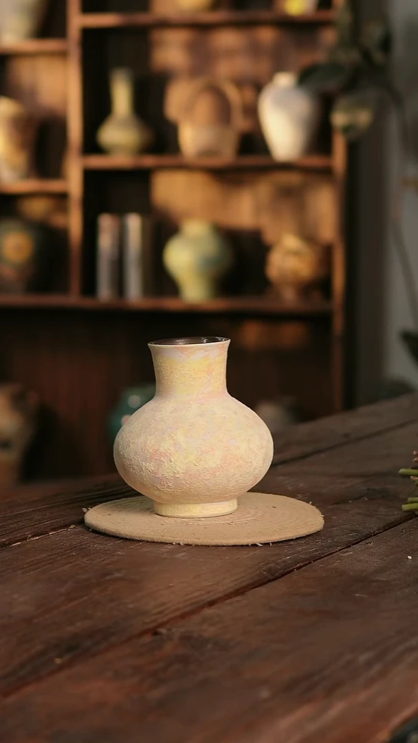 摆件13-450 陶瓷花器高18口径8